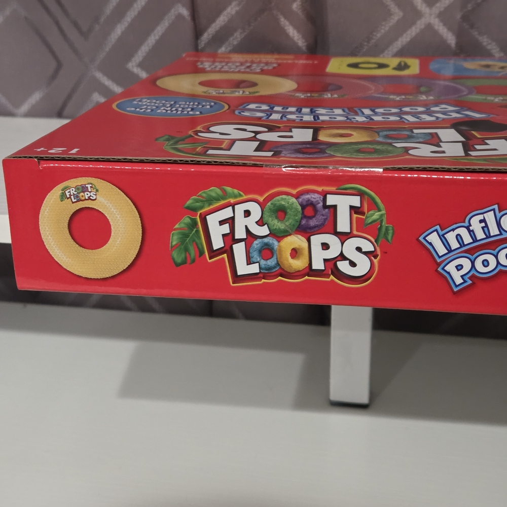 Froot Loops Inflatable Pool Ring- Yellow - Picture 4 of 4
